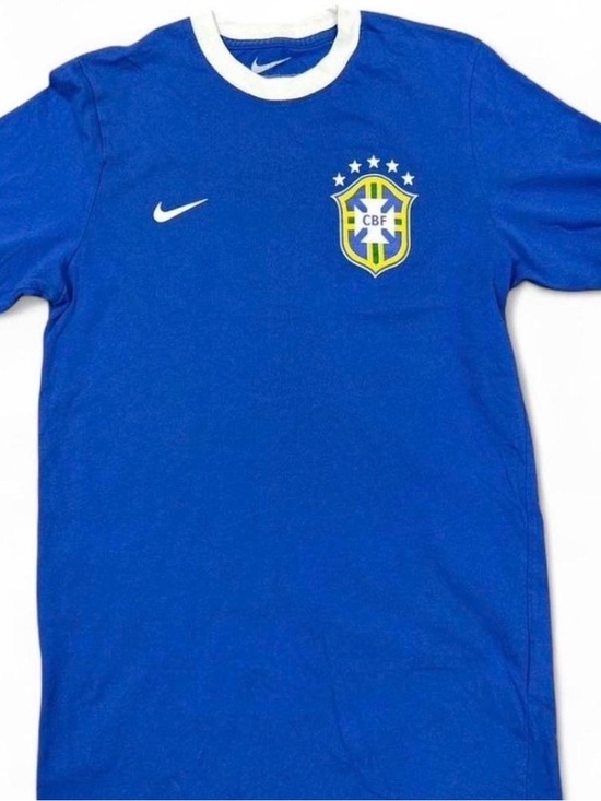 Nike Other - Nike Brazil Soccer Jersey Blue CBF Crest Slim Fit Sz M